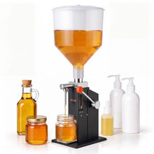 Manual Liquid Filling Machine 5–60ml, 10L Hopper Anti-Drip Nozzle Carbon Steel