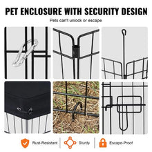 Dog Playpen 8-Panel 30"H Foldable Metal Pet Fence with Door & Oxford Cover
