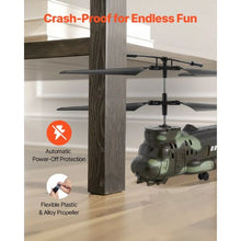 RC Helicopter – 2.4GHz Military Remote Control Helicopter, 3.5-Channel RC Aircraft with One-Key Takeoff/Landing, LED Lights, 20-Min Flight Time, Ages 8+
