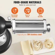 Stainless Steel Pasta Roller Attachment for KitchenAid Mixer 8 Thickness Settings