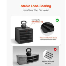 5 Compartment Desk Literature Organizer File & Mail Sorter – (Black)
