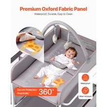 Adjustable Baby Changing Table with Drawers Foldable Diaper Station with Wheels Side Basket Hanging Rod & Star Toys (Light Gray)