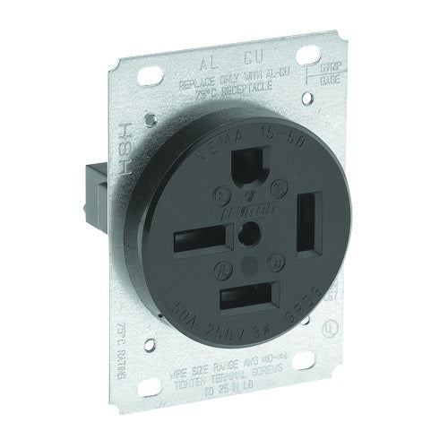 50 Amp NEMA 15-50R  Flush Mount Receptacle Blade 8450