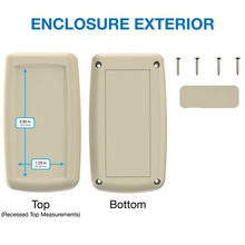 Circuit Storage Almond Box Hand Held With Easy Removable End Panel Enclosure H45AL