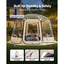 R Pop-Up Bubble Tent – 12 x 11.1 Ft Clear Waterproof Outdoor Dome Tent for 10–12 Persons