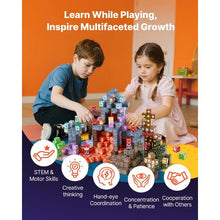 Magnetic Building Cubes 150PCS Dark Castle Set for Kids Ages 3+