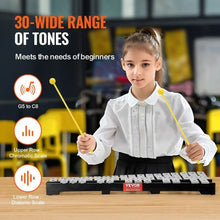 30-Note Glockenspiel Xylophone Bell Kit with Mallets & Carrying Bag