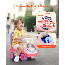 Ride-On Toddler Push Car with Horn & Music, 48.5 lbs Capacity, Under-Seat Storage, 19–36 Months