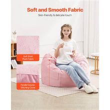 3ft Memory Foam Bean Bag Chair Dutch Velvet Cover (Pink)