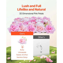 15x15 Inch 3D Flower Wall Panel for Wedding Valentines Day Home Baby Party Backdrop Decor,Pink