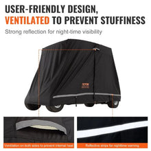 4 Passenger Golf Car Cover 600D Polyester Full Cover for Waterproof and Sunproof COV-21