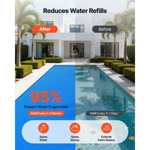 36 x 16 ft Solar Pool Cover 12 mil Bubble Solar Blanket for Inground & Above Ground Pools (Blue)