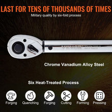 1.3 cm Adjustable Torque Wrench Set with Adapters Extension 18250FTLB