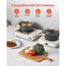 2.5 QT Saucepan Nonstick Saucepan with Tempered Glass Lid for Kitchen