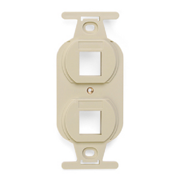 2-Port QUICKPORT Duplex Type 106 Insert Ivory 41087-2IP