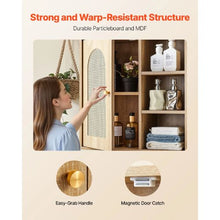 Wall-Mounted Bathroom Cabinet with Door Adjustable Shelf (5 Levels) Over-the-Toilet Storage for Laundry Kitchen Restroom