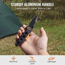Folding Pocket Knife 3" 7Cr17MoV Blade Aluminum Handle EDC Knife