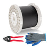 1/8 Inch 7x7 Strand T316 Stainless Steel Braided Aircraft Cable 500FT With Accessories