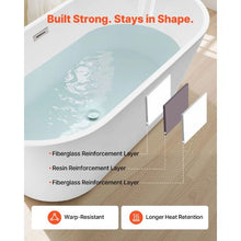 59 Inch Acrylic Freestanding Bathtub for Modern Bathroom or Remodel Projects