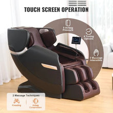 3D Shiatsu Massage Chair with Zero Gravity Heat Bluetooth Airbags Foot Rollers & Touchscreen