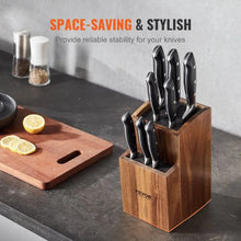 Universal Knife Holder with PP Brush Multifunctional Wooden Knife for Kitchen GM23020