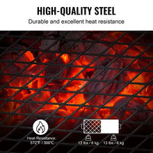 57x28.5x23 cm Folding Campfire Grill Heavy Duty Steel  for Outdoor Open Flame Cooking