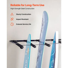 5 Tiers Vertical Surfboard Rack with Sponge Pad Surf Board Holder for Snowboards Kiteboards Shortboard