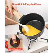 1.5 QT Saucepan Nonstick Saucepan with Tempered Glass Lid for Kitchen