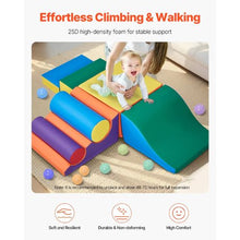 7-Piece Foam Climbing Toys Set for Toddlers PU Leather Playset for Crawling & Sliding Easy to Clean