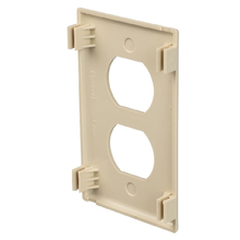 PVC 2Port Surface Raceway Duplex Faceplate Fittings Ivory T70PEI
