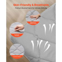 Japanese Tatami Mat Full Size Foldable 9-Layer Floor Mattress with Storage Bag Gray for Sleeping Meditation & Yoga