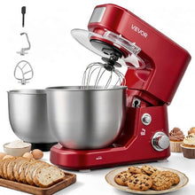 5.3+4.2 Qt 400W 3-Speed Tilt-Head Stand Mixer with 3 Attachments