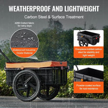Heavy-Duty Bike Cargo Trailer – 88 lb Capacity Foldable Cart with Waterproof Cover & 16" Wheels