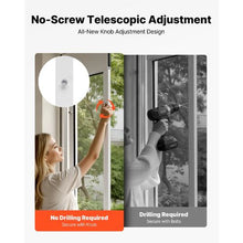 91 to 96 In Adjustable Height Aluminum Alloy Frame for Renters