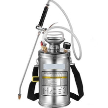 1.5-Gallon Stainless Steel Sprayer 16-Inch Wand 3.3-Ft Hose Pressure Gauge & Adjustable Nozzle