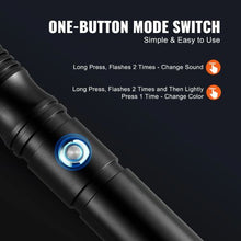 40-Inch Light-Up Sword with 12 RGB Colors, Rechargeable, Mute Mode for Kids