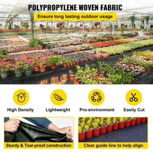 6.5' Ft x 300' Ft Geotextile Fabric for Underlayment Premium Weed Barrier Fabric Heavy Duty 3OZ Woven Weed Control Fabric LSF-WB-6530