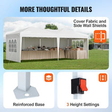 10 x 20 ft  Pop Up Canopy  FT Instant Canopy Portable Gazebo with 3 Sidewalls & 2 Ventilated Windows for Events Patio Backyard Party