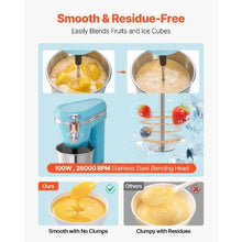 100W Milkshake Maker with Dual-Speed, Single Head Mixer & Stainless Steel Cup