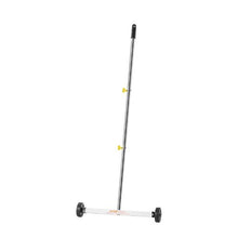 17 Inch Magnetic Sweeper with Wheels with Adjustable Handle for Garages Roofing Projects