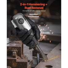 3500 BPM  Air Hammer with 2.76 inch Stroke & 4PCS Chisels Round Shank for Cutting Punching Scraping