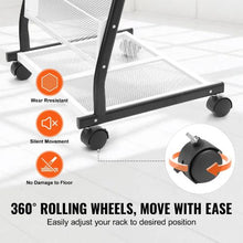 6-Tier Brochure Display Rack with Wheels Floor Stand HS-Z18