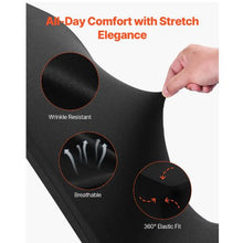 100PCS Stretch Spandex Chair Covers Flat-Front Polyester Slipcovers for Wedding Banquet & Dining Chairs (Black)