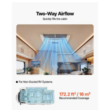15000 BTU RV Rooftop Air Conditioner 120V Non-Ducted AC Unit with Heat Pump Quiet ADB & Remote (White)