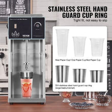 400W High-Speed Ice Cream Blender with Stepless Speed Adjustment 304 Stainless Steel 3 Hand Cups for Custom Flavors