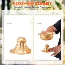 6.3" Wedding Flower Vase Gold Metal Centerpiece Stand for Wedding & Party Decor