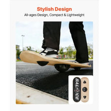 3-Level Adjustable Wooden Balance Board Non-Slip Wobble Trainer for Core Workout & Home Gym