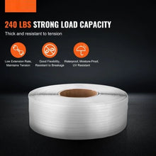 1/2" x 0.03" x 9900', 243 lbs Load Capacity Polypropylene Strapping Roll for Light-Duty Packaging