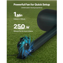 16FT Inflatable Movie Screen Outdoor Projector Screen16:9 Portable Storage Bag Easy Setup