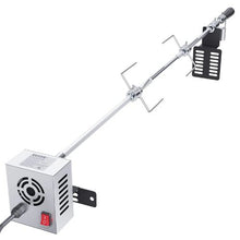 81.3 cm/99.1 cm Universal Grill Rotisserie Kit BBQ Roaster Spit Rod Electric Motor